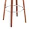 Armen Living Daxton 30" Brown Faux Leather and Walnut Wood Bar Stool LCDXBAWABR30 - alternate 11